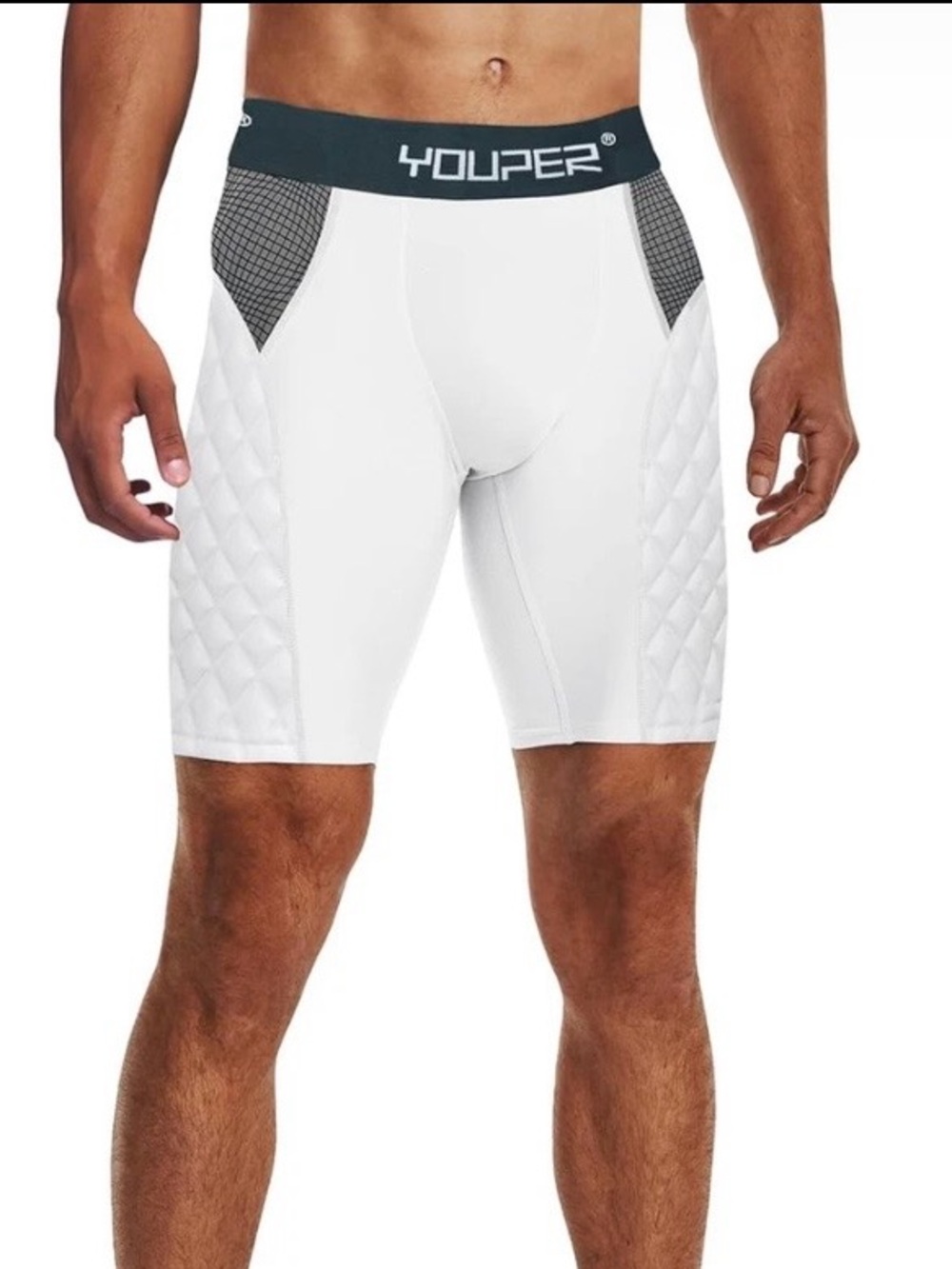 Youper Adult S Elite Compression Padded Sliding Shorts W/Cup Pocket  Baseball